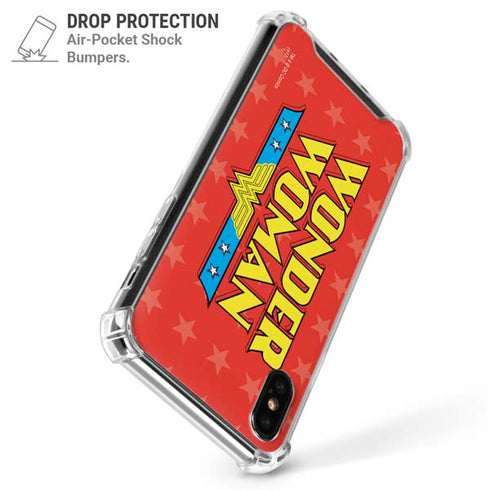 DC Comics Wonder Woman Logo iPhone XS Max Clear Case